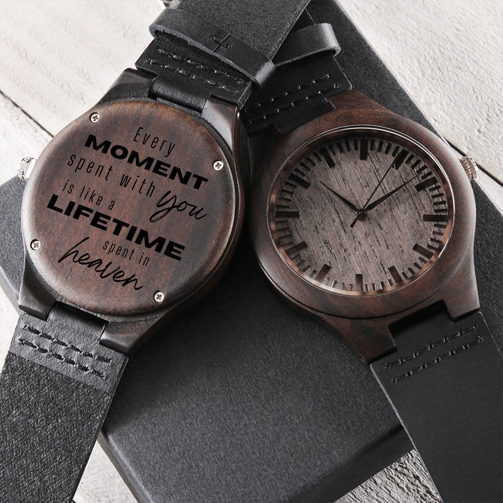 Engraved Wooden Watch | Valentines Gift for Him | Boyfriend Gift | Husband Gift