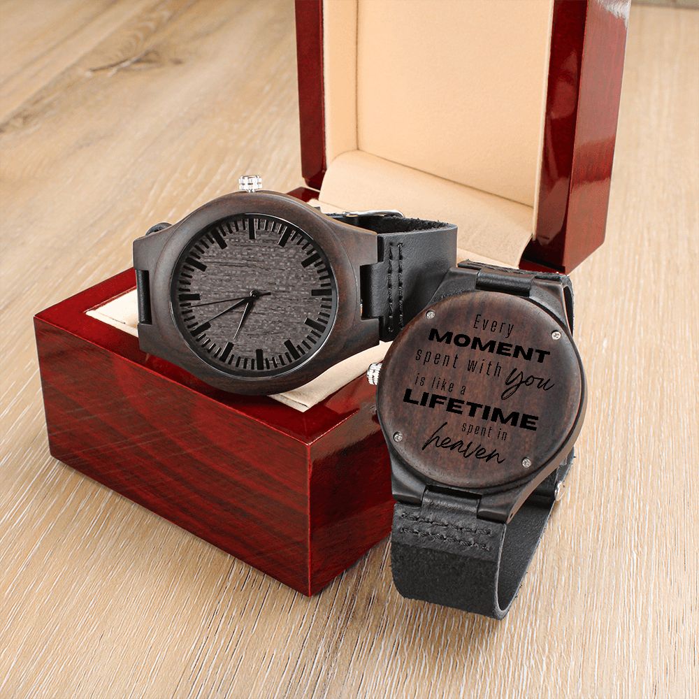 Engraved Wooden Watch | Valentines Gift for Him | Boyfriend Gift | Husband Gift