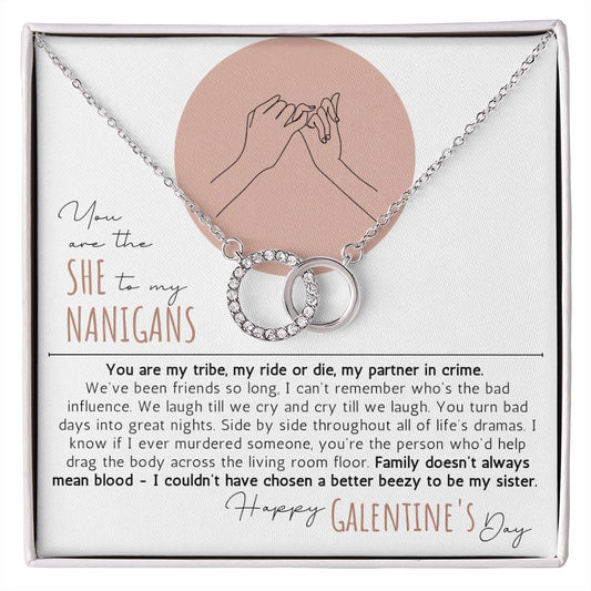 Partner In Crime | Best Friend Necklace | Galentines Day Gift for Bestie | Valentine's Day Present for Soul Sister