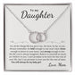To Daughter, Love Mom | Bold Brave Strong | Perfect Pair Necklace