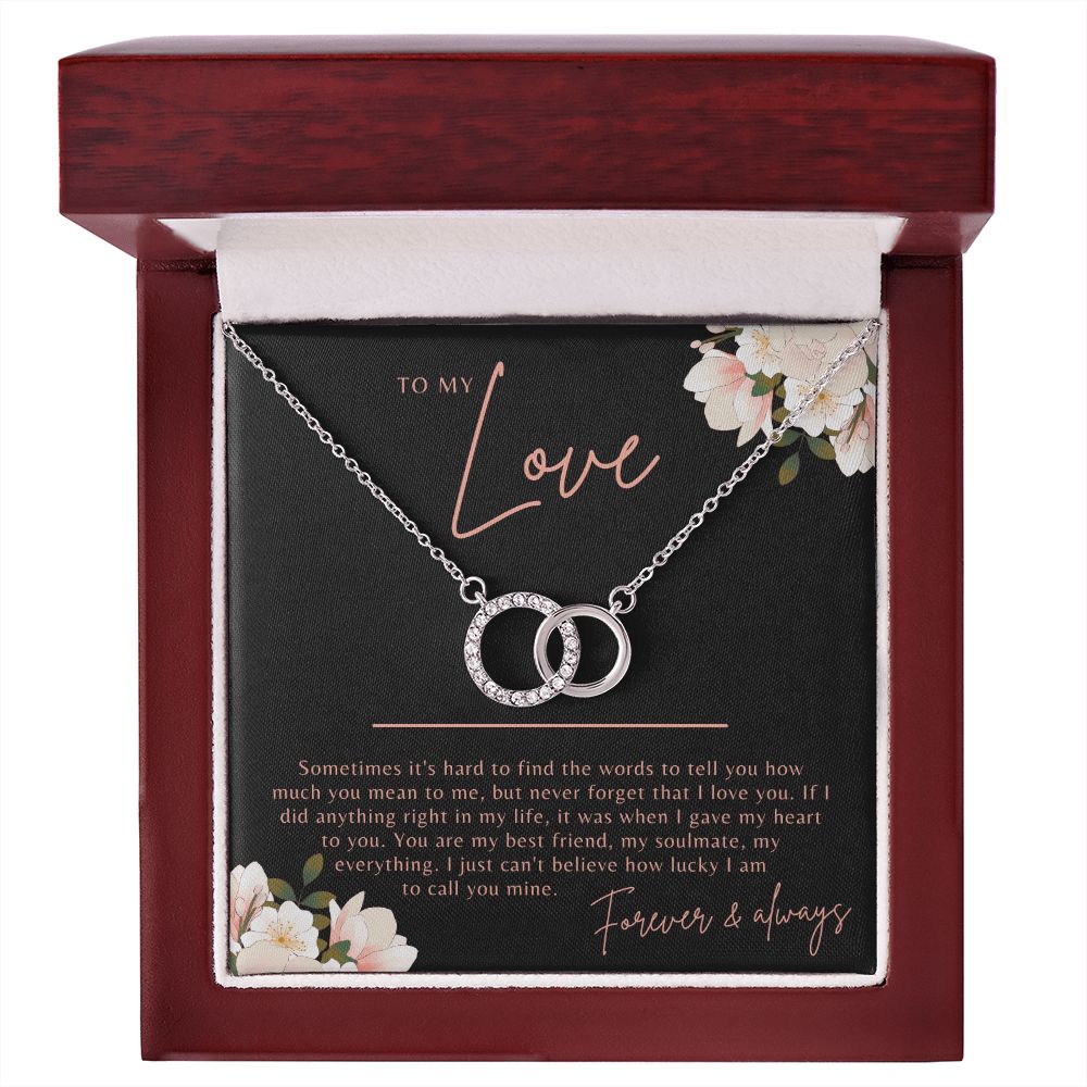 To My Love | Forever and Always | Perfect Pair Necklace | Gift for Her