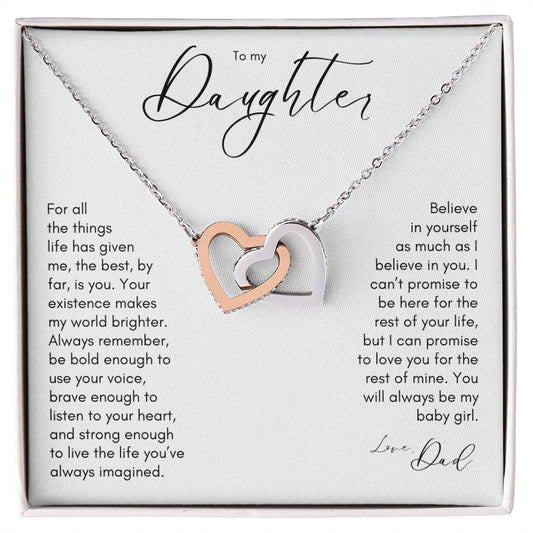 Gift for Daughter | From Dad | Your Existence Makes My World Brighter