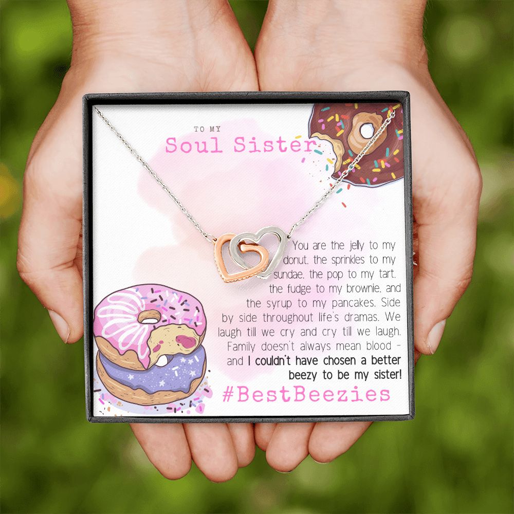 Best Beezies | Soul Sister Gift | Bestie | Best Friend Necklace