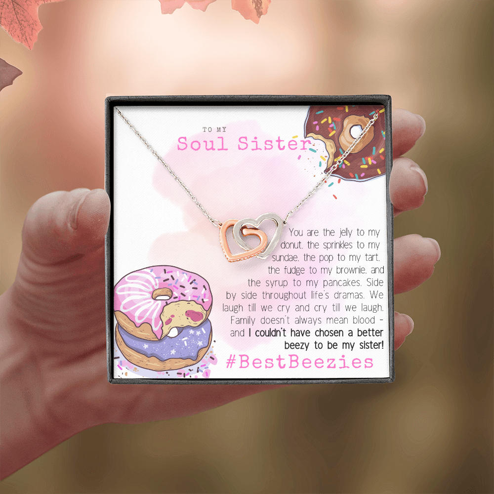 Best Beezies | Soul Sister Gift | Bestie | Best Friend Necklace