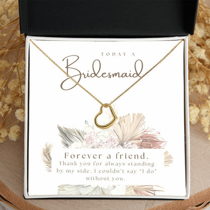 Gift for Bridesmaid from Bride | Forever a friend | Girl Friends | Bride Squad | Wedding Party Gifts