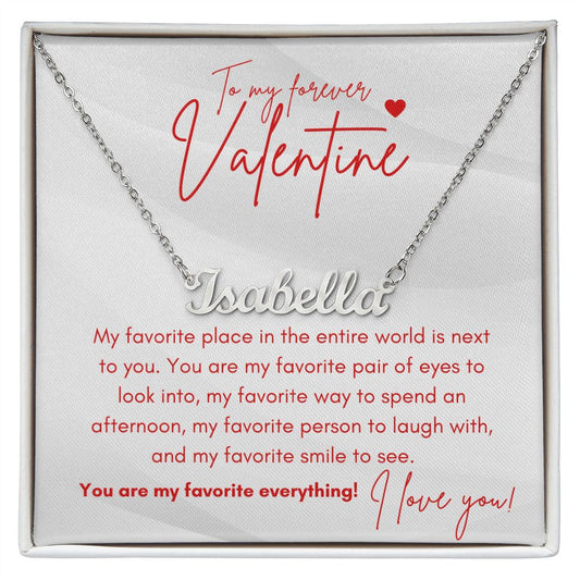 Gift for Valentine's Day | Valentines gift | Gift for girlfriend | gift for wife | Name necklace