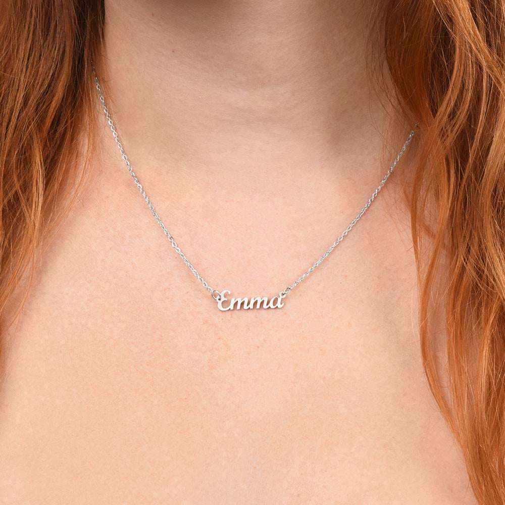 Trendy Name Necklace for Sister | Personalized Gift