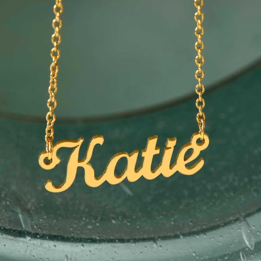 Gift for Daughter Love Mom | Always Be My Baby Girl | Name Necklace