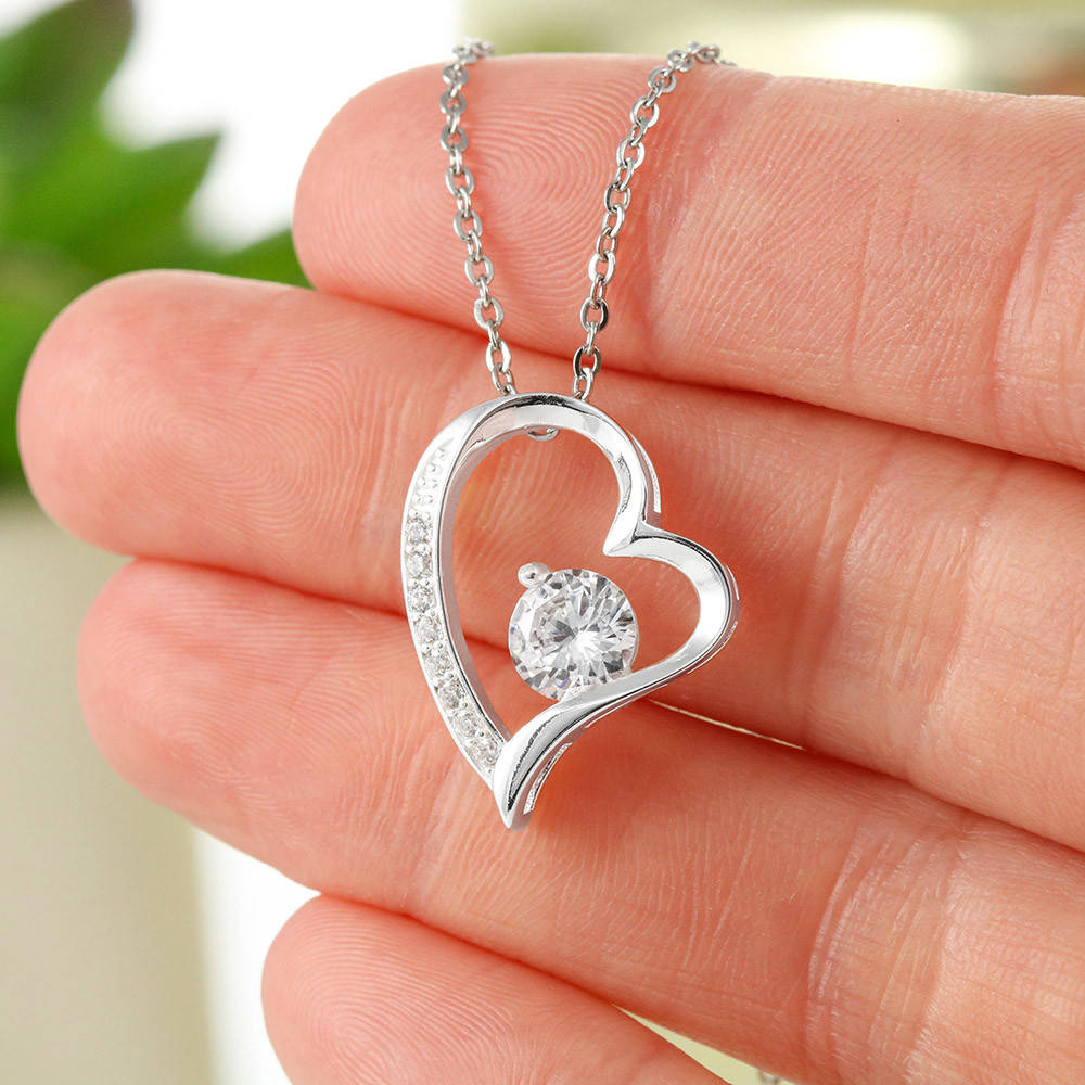 To my Soulmate - My Love Will Never End - Heart Necklace