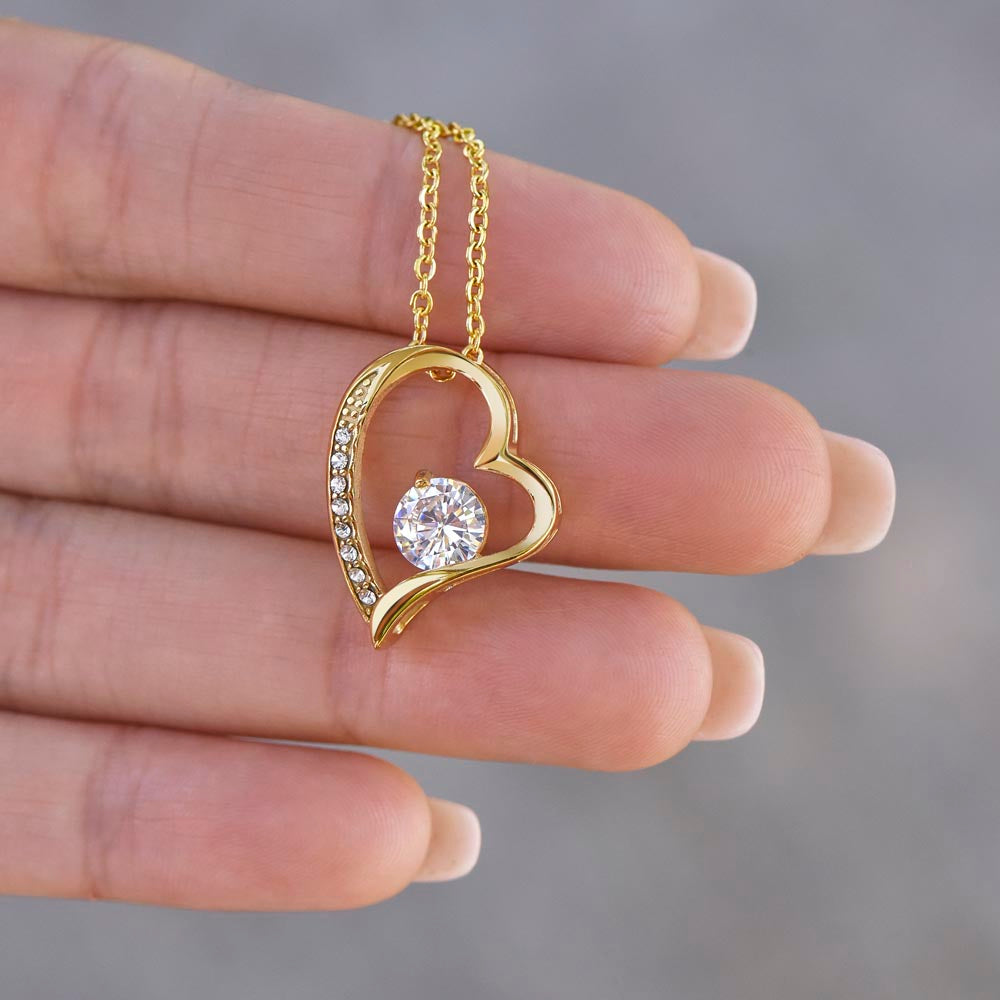 To my Soulmate - My Love Will Never End - Heart Necklace