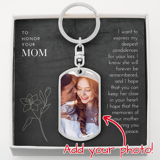 Loss of a Mother | Photo Keychain