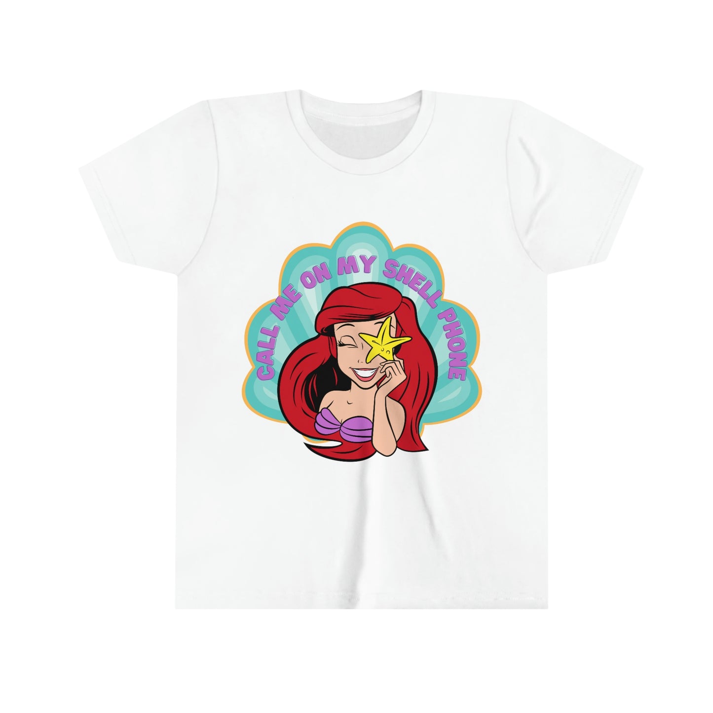 Kids Ariel Tshirt | Call Me on my Shell Phone | Disney Shirt | Disney Vacation Shirt | The Little Mermaid Shirt | Magic Kingdom Shirt