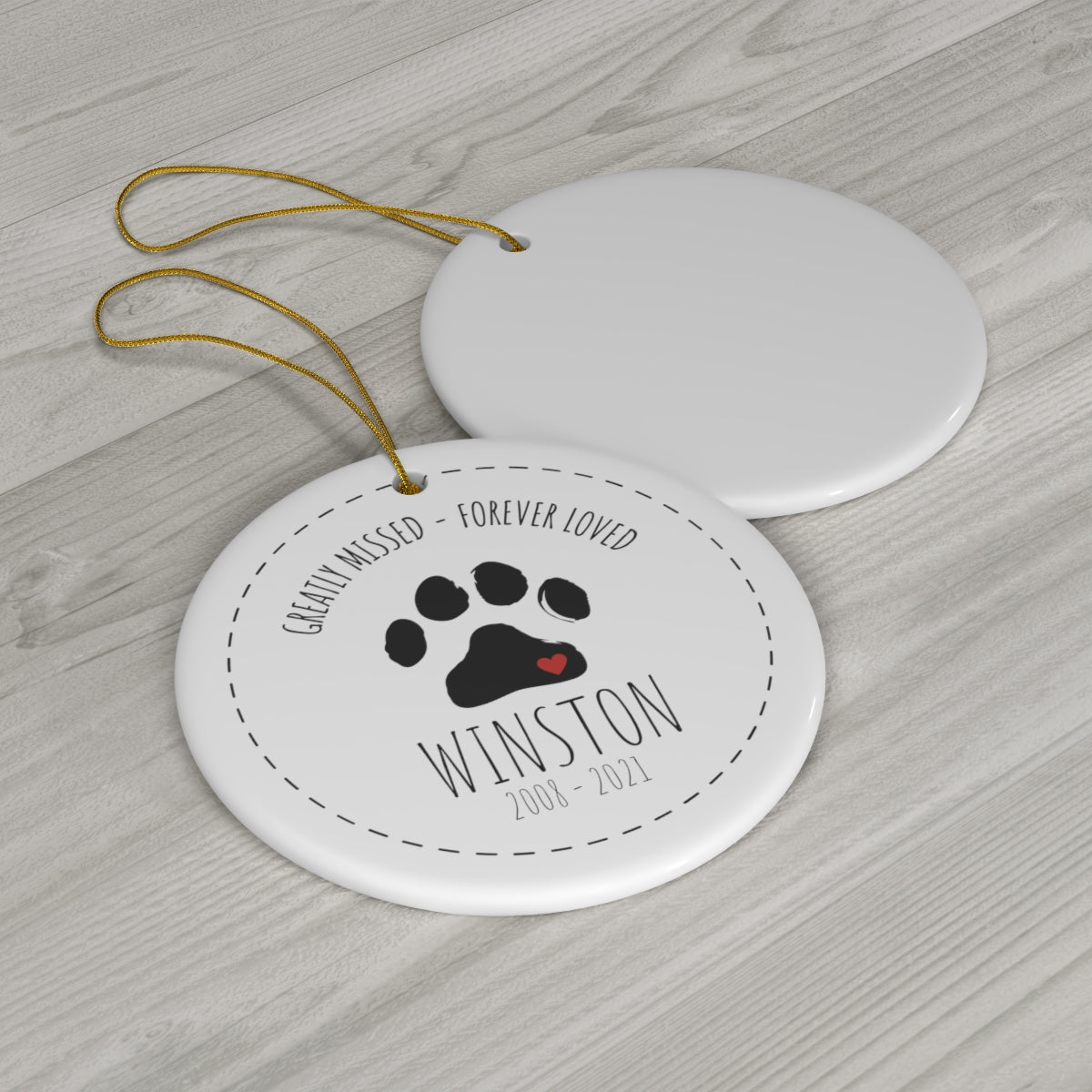 Remembrance Ornament | Lost Pet Keepsake | Personalized Dog Ornament | Personalized Cat Ornament | Pet Memorial