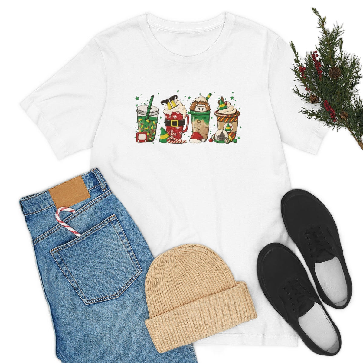 Elf Christmas Coffee | Cute Christmas Shirt | Classic Christmas Movie | Unisex Tshirt