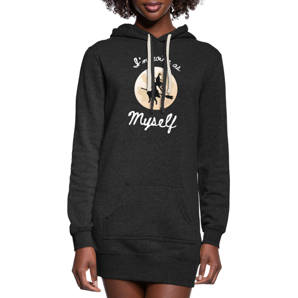 Women's Hoodie Dress - heather black