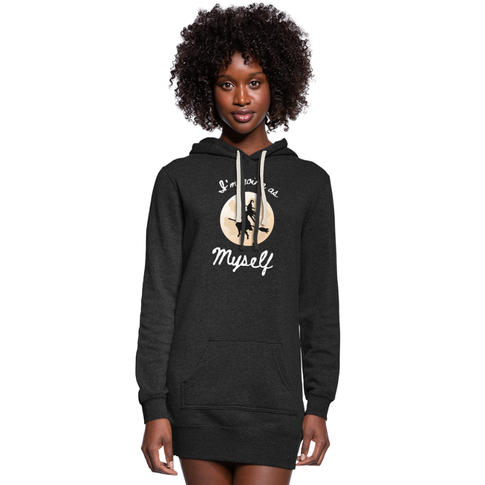 Women's Hoodie Dress - heather black