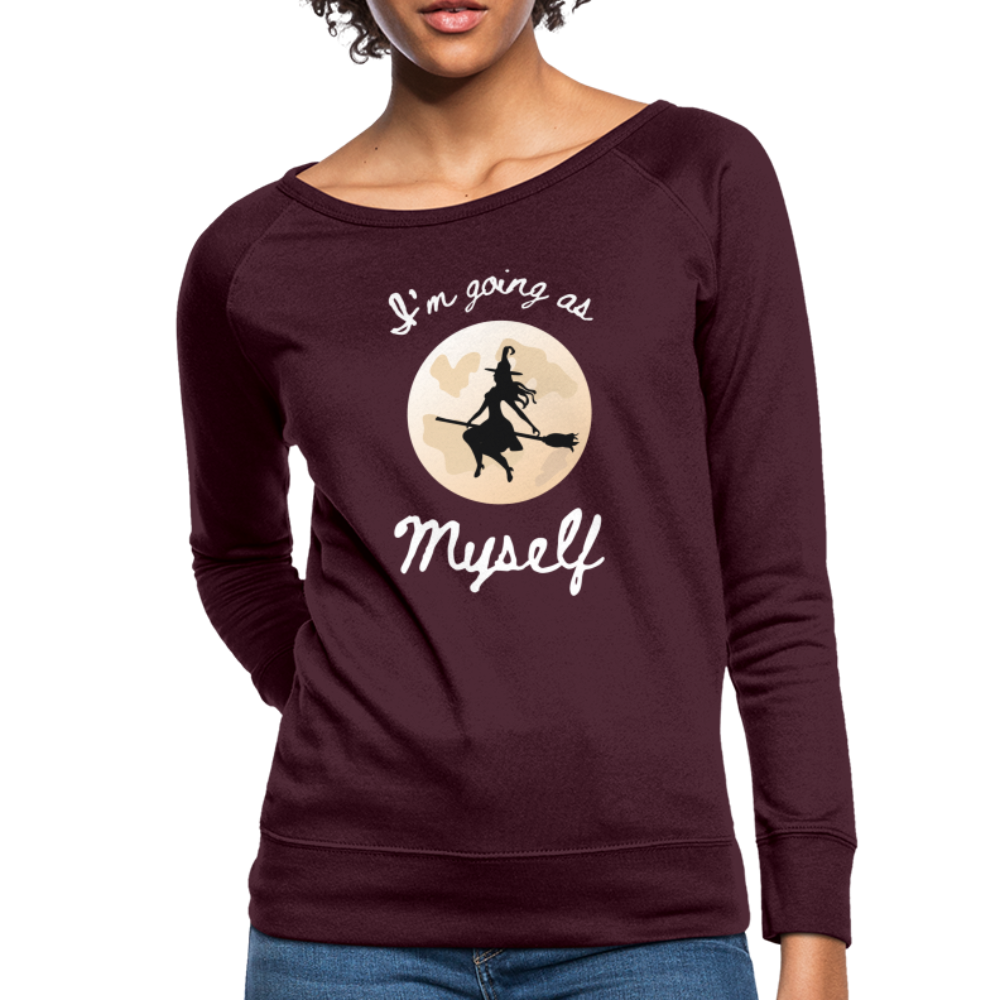 I'm Going As Myself | Witch | Halloween Sweatshirt - plum