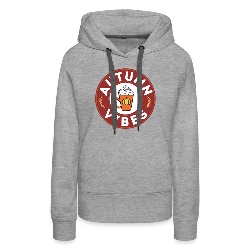 Spiced Latte Autumn Vibes Women’s Premium Hoodie - heather grey