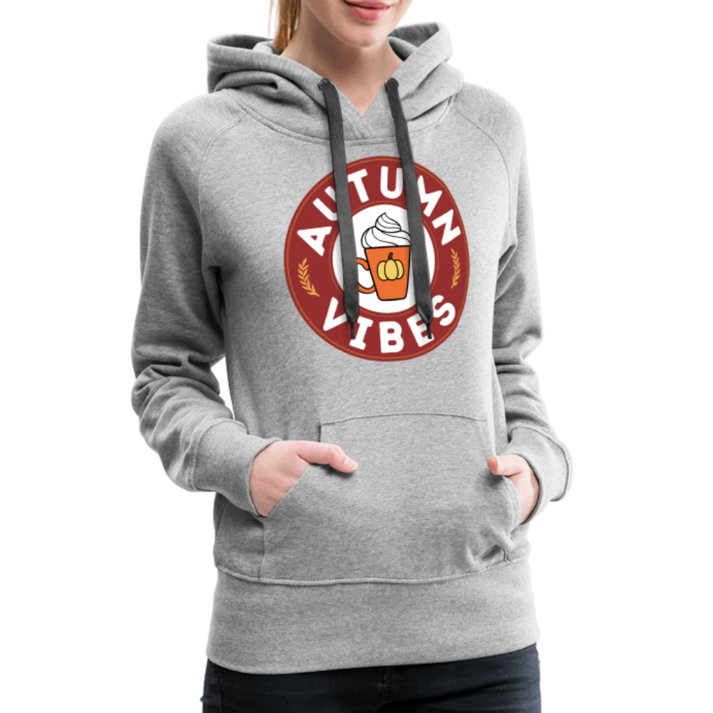 Spiced Latte Autumn Vibes Women’s Premium Hoodie - heather grey