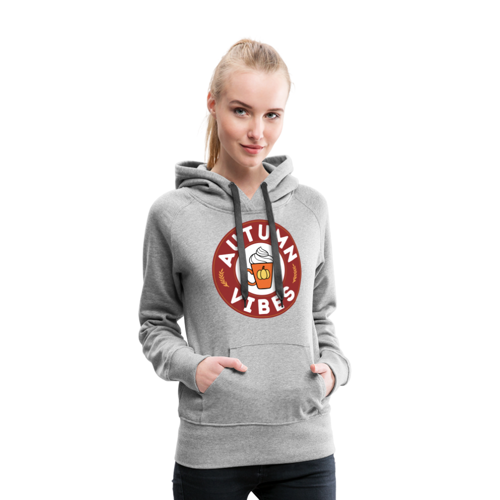 Spiced Latte Autumn Vibes Women’s Premium Hoodie - heather grey