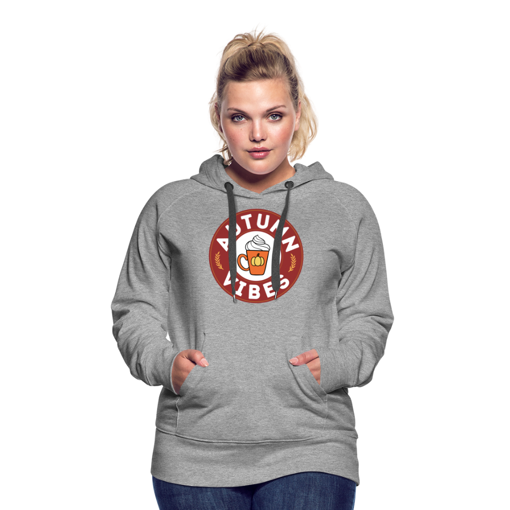 Spiced Latte Autumn Vibes Women’s Premium Hoodie - heather grey