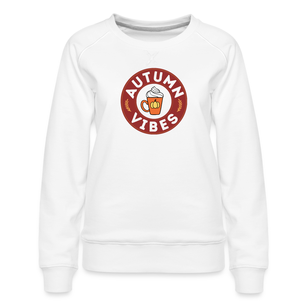 Spiced Latte Autumn Vibes Women’s Premium Sweatshirt - white