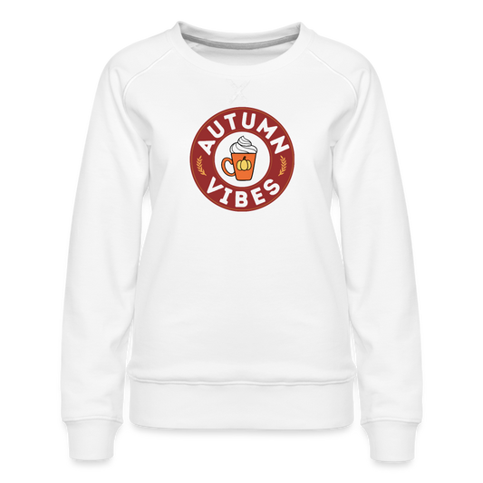 Spiced Latte Autumn Vibes Women’s Premium Sweatshirt - white