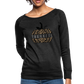 Thankful Split Pumpkin Women’s Boatneck Sweatshirt - heather black
