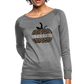 Thankful Split Pumpkin Women’s Boatneck Sweatshirt - heather gray
