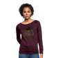 Thankful Split Pumpkin Women’s Boatneck Sweatshirt - plum