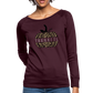 Thankful Split Pumpkin Women’s Boatneck Sweatshirt - plum