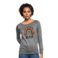 Halloween Rainbow Women’s Crewneck Sweatshirt - heather gray