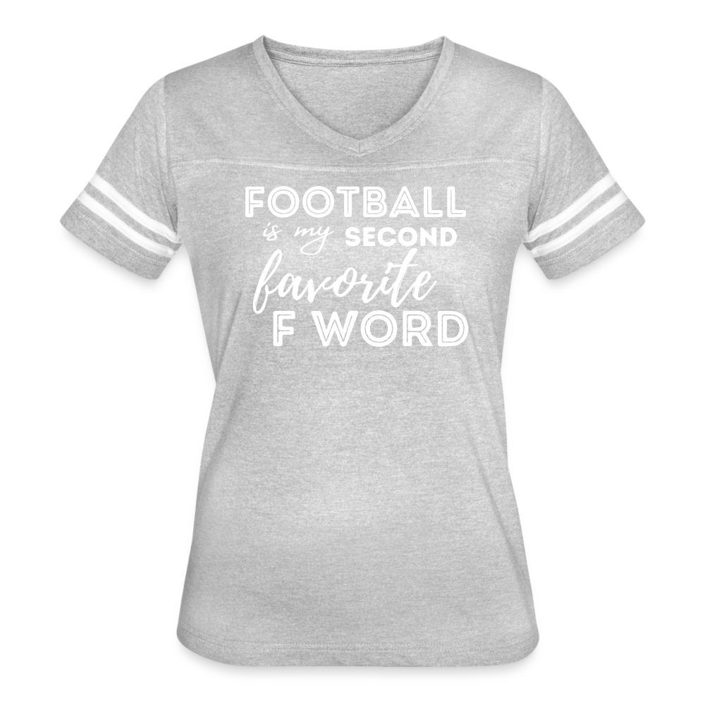 Women’s Vintage Sport T-Shirt - heather gray/white