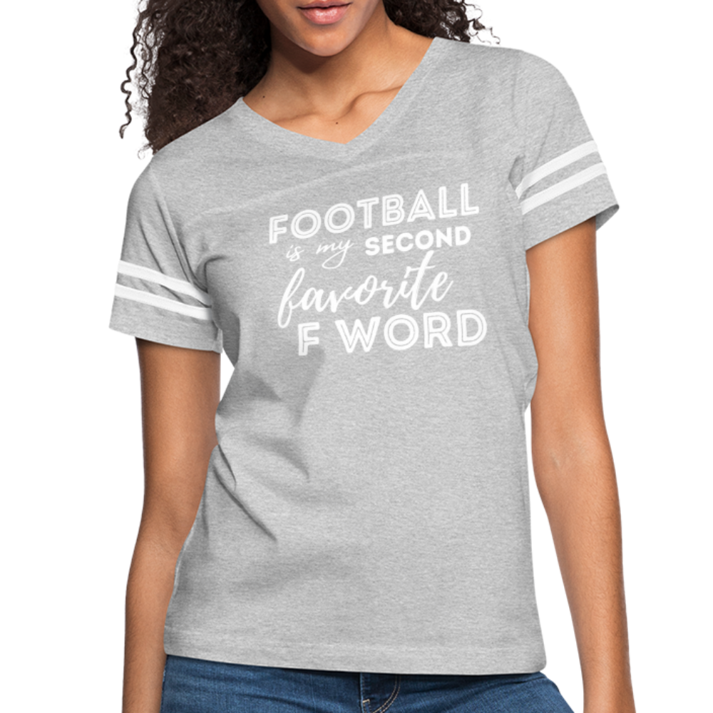 Women’s Vintage Sport T-Shirt - heather gray/white