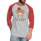 Baseball T-Shirt - heather gray/red
