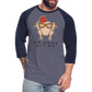 Baseball T-Shirt - heather blue/navy