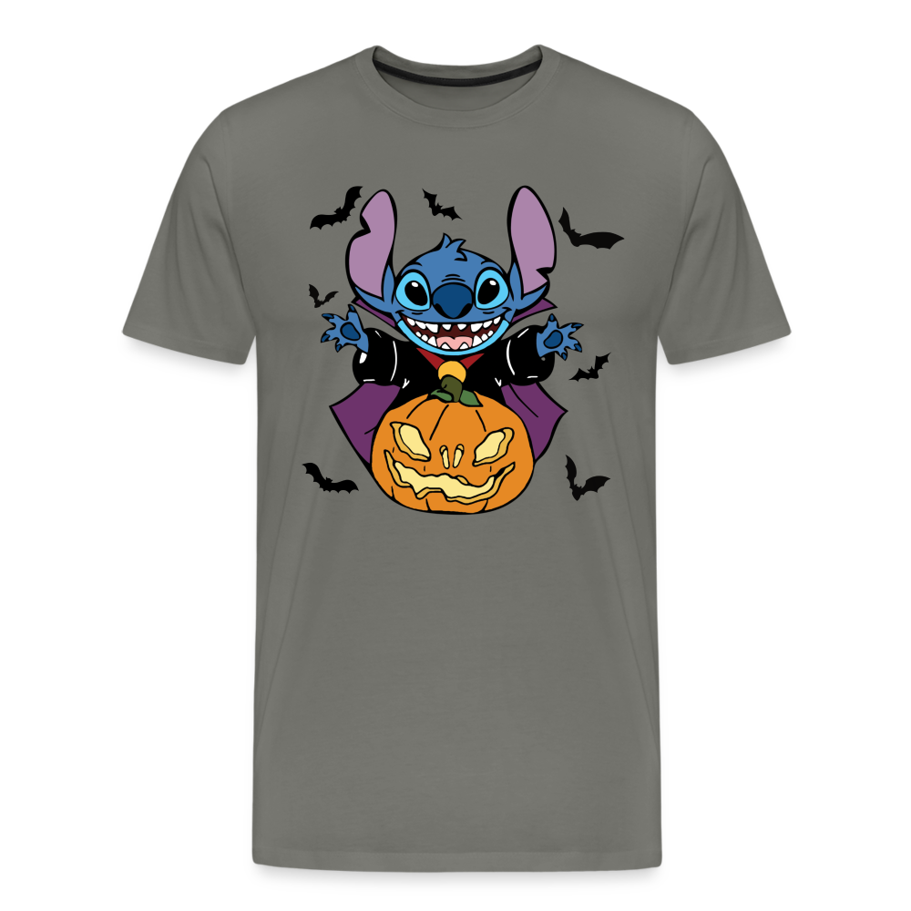 Stitch with jackolantern - asphalt gray