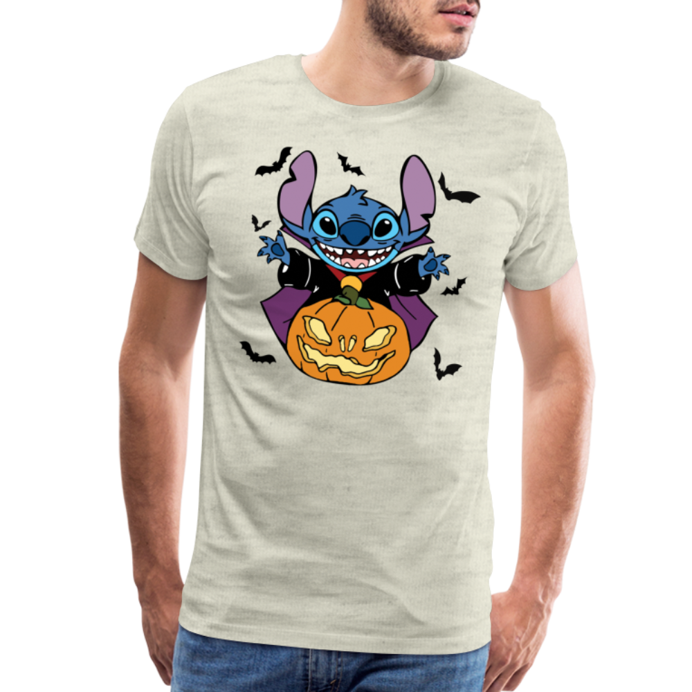 Stitch with jackolantern - heather oatmeal