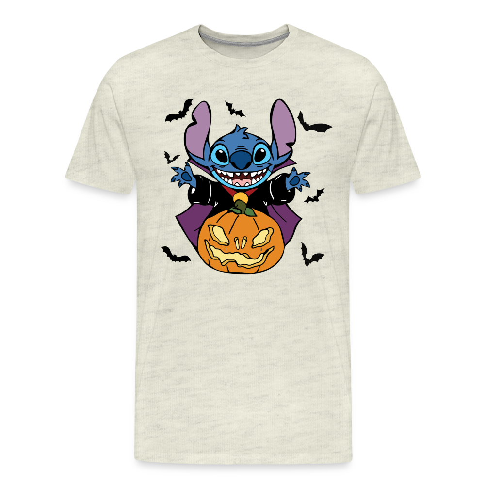 Stitch with jackolantern - heather oatmeal