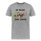 No Tricks Just Treats - heather gray