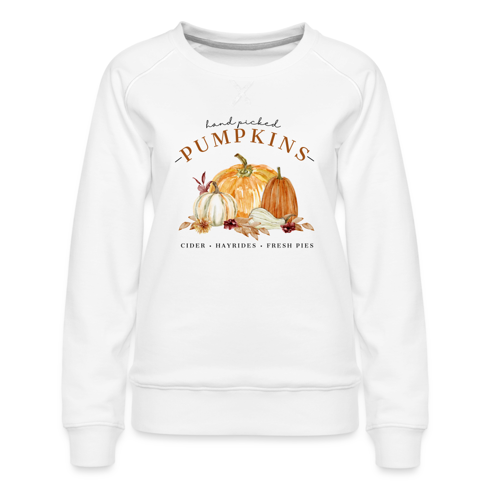 Hand Picked Pumpkins Sweatshirt - white