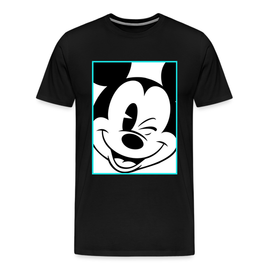 Winking Mickey Men's T-Shirt - black