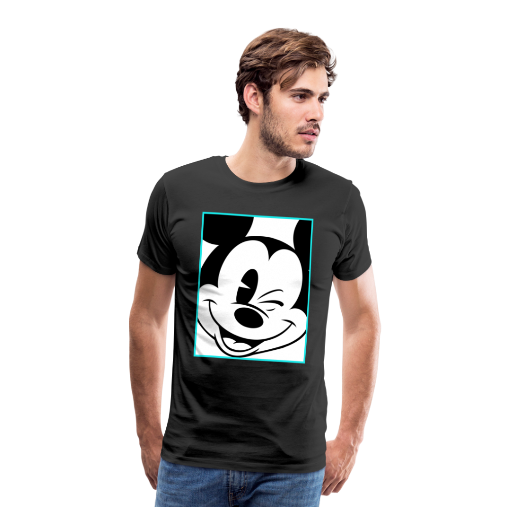 Winking Mickey Men's T-Shirt - black