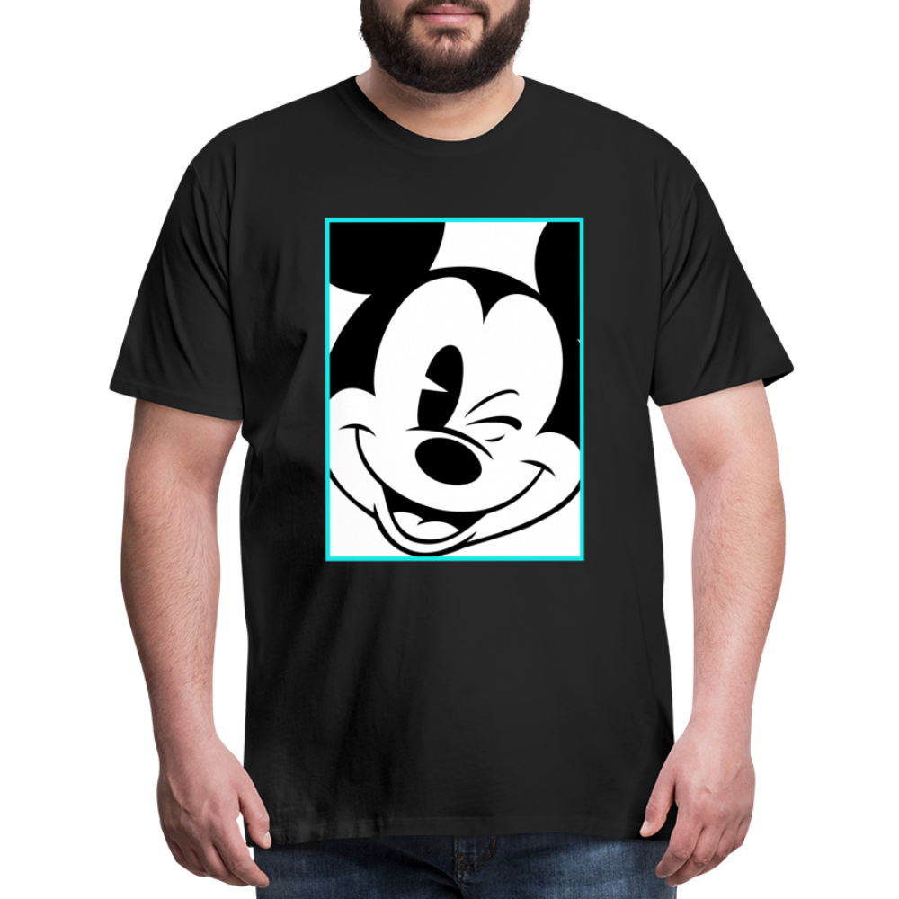 Winking Mickey Men's T-Shirt - black