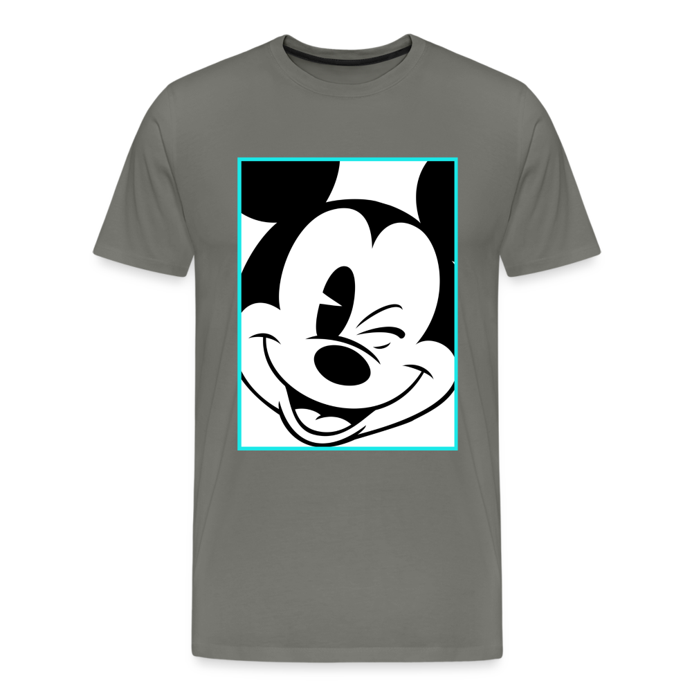 Winking Mickey Men's T-Shirt - asphalt gray