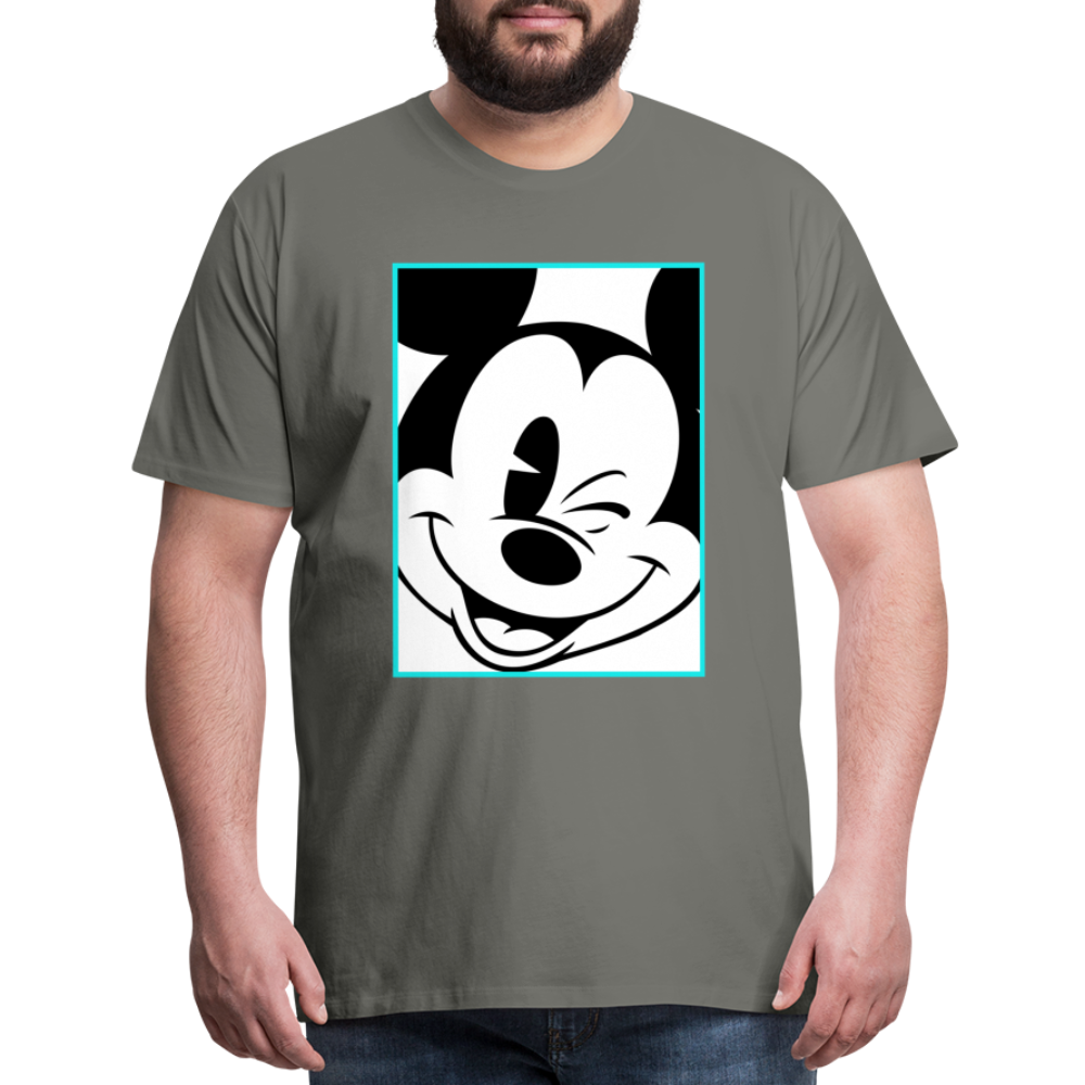 Winking Mickey Men's T-Shirt - asphalt gray