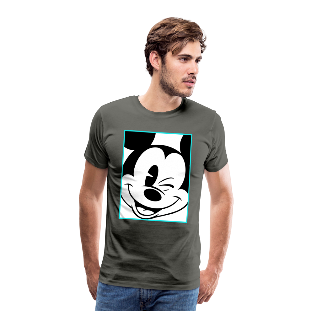 Winking Mickey Men's T-Shirt - asphalt gray