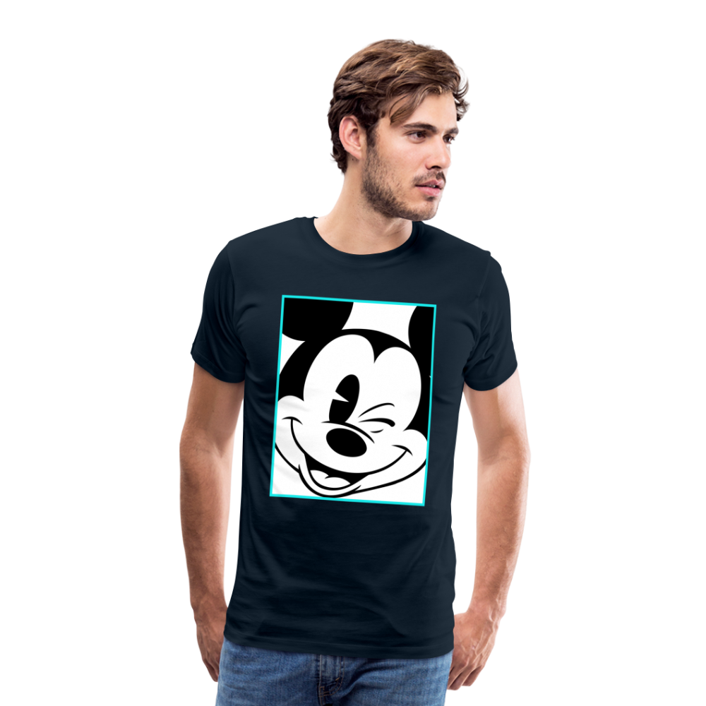 Winking Mickey Men's T-Shirt - deep navy