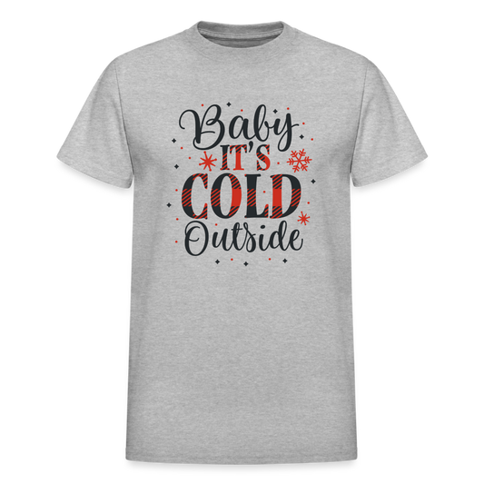 Baby It's Cold Outside Tee - heather gray