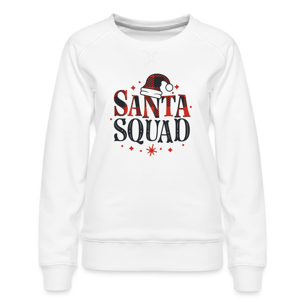 Santa Squad Women’s Premium Sweatshirt - white